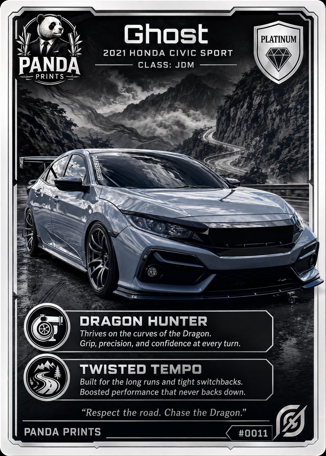 Custom Vehicle Signature Card