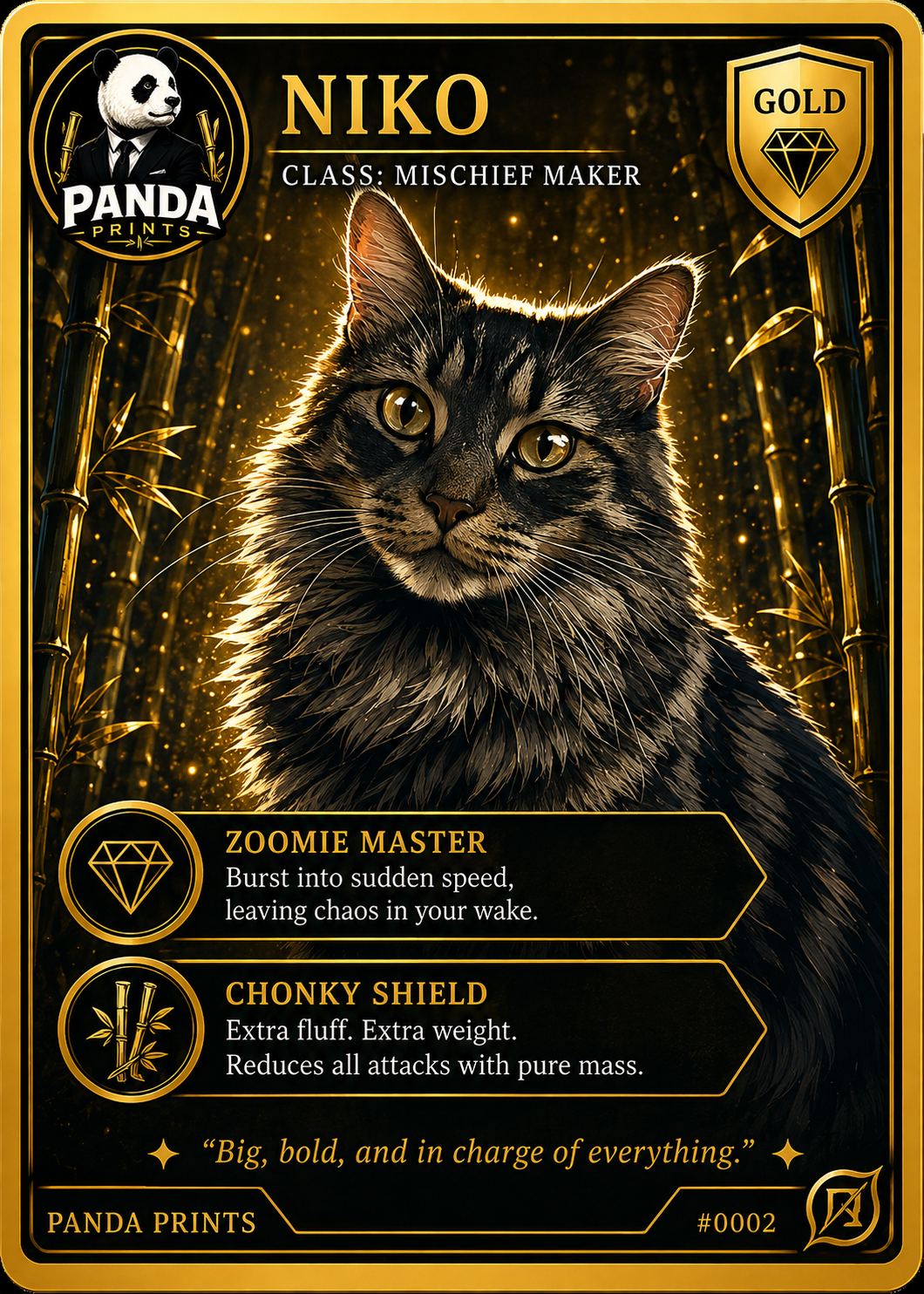Custom Pet Signature Card