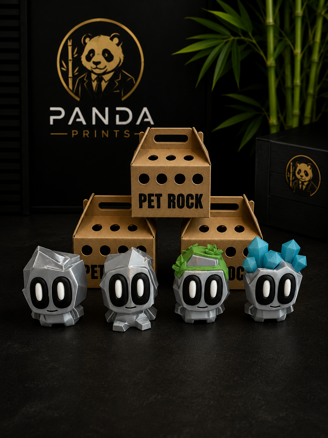 Blob Rocks 3D Printed Pet Rock Collectible